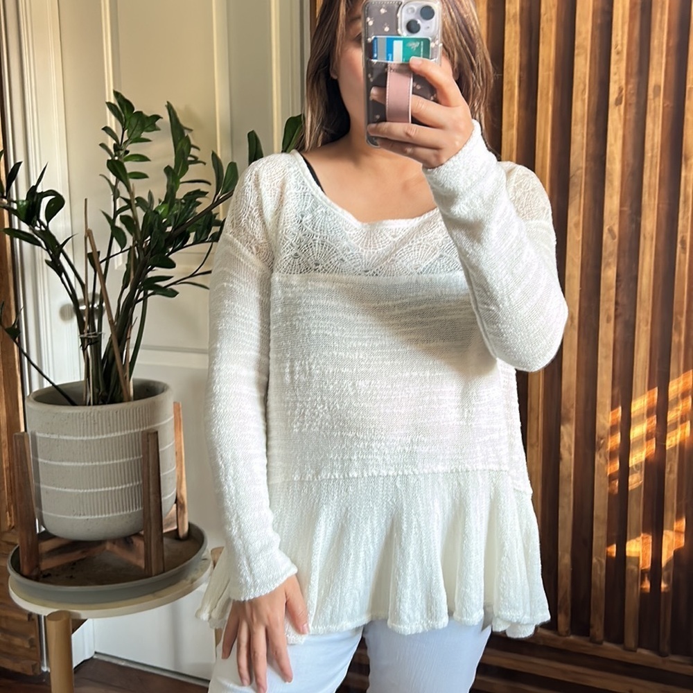 Free People Kristobel Babydoll Peplum‎ Tunic Top. Size S - Picture 5 of 10